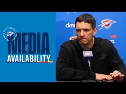 Coach Daigneault on Shai's 59-game streak of 20+ points on the road| Postgame Media | March 1, 2026