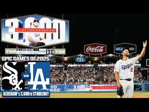 FULL GAME: Clayton Kershaw joins the 3,000-strikeout club! (White Sox vs. Dodgers)