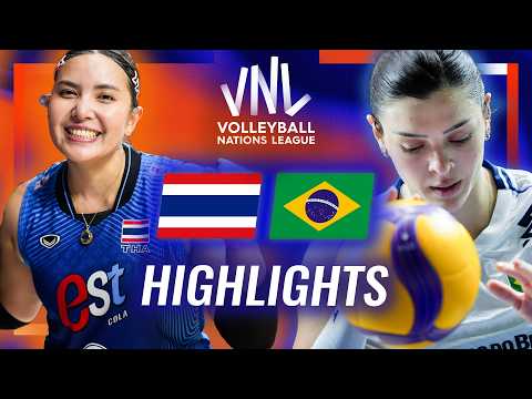 Thailand 🇹🇭 vs. Brazil 🇧🇷 - Highlights | Week 3 | Women's VNL 2026
