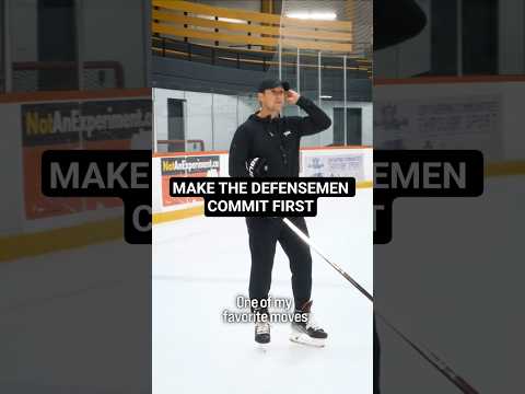 MAKE THE DEFENSEMEN COMMIT FIRST #hockeycoaching #hockeytraining