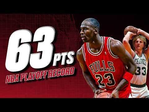 Michael Jordan broke the NBA Playoff scoring record in his SECOND SEASON (April 20, 1986)