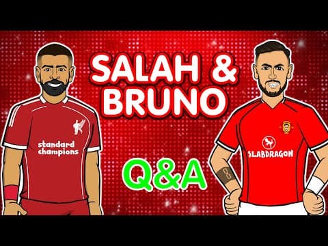 SALAH & BRUNO Q&A😂 Liverpool vs Manchester United preview