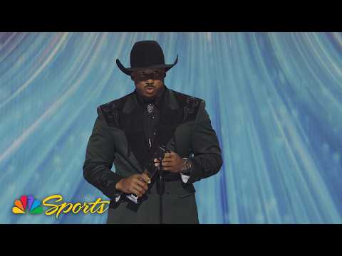 Myles Garrett credits 'timeless' team after 2025 Defensive Player of the Year win | NFL on NBC