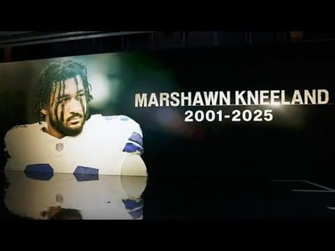 Cowboys honor Marshawn Kneeland's legacy with private candlelight vigil | NFL Live
