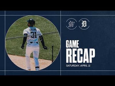 Game Highlights: Mize Has Another Solid Outing, Greene Homers in Tigers Win vs. Marlins | 4/12/26
