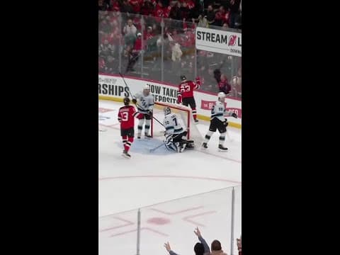 Jesper Bratt with a Short Goal vs. Utah Mammoth