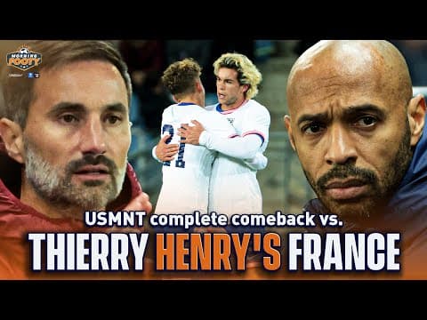 USMNT U-23 Complete Comeback & Draw vs. Thierry Henry's France! | Morning Footy | CBS Sports Golazo