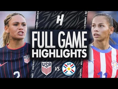 USA vs Paraguay - FULL Highlights & Goals | FIFA Women's International Friendly - January 24, 2026