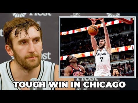 Luke Kornet on Spurs Tough Win in Chicago