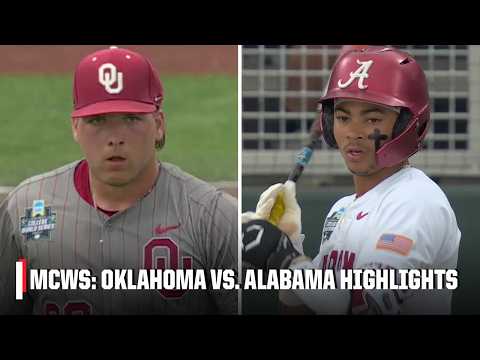 Oklahoma Sooners vs. Alabama Crimson Tide | Full Game Highlights | Men’s College World Series