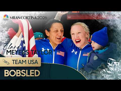 Elana Meyers Taylor wins STUNNING monobob gold in fifth Olympics | Winter Olympics 2026 | NBC Sports