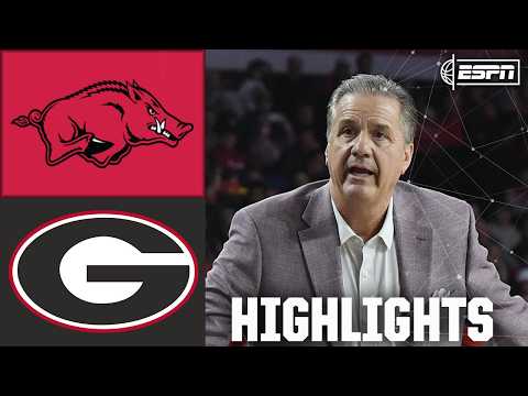 TOP 25 MATCHUP 👏 Arkansas Razorbacks vs. Georgia Bulldogs | Full Game Highlights | ESPN CBB