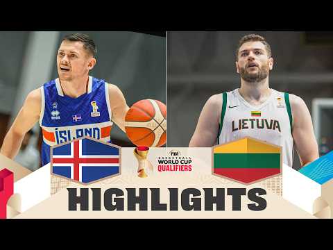 Iceland 🇮🇸 v Lithuania 🇱🇹 | Highlights | FIBA Basketball World Cup 2027 European Qualifiers