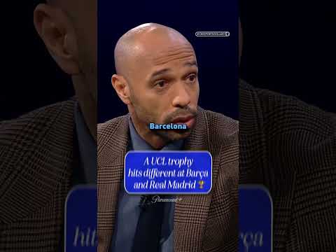 Thierry talks about the extra pressure Barcelona and Real Madrid players face 🇪🇸 #UCLToday