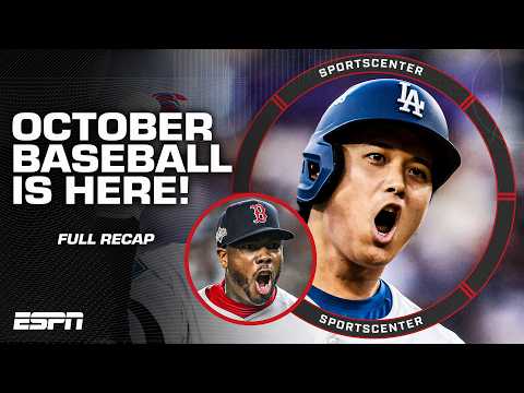 OCTOBER BASEBALL ⚾️ Full recap of the START of the 2025 MLB Playoffs | SportsCenter