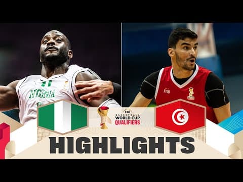 Nigeria 🇳🇬 v Tunisia 🇹🇳 | Highlights | FIBA Basketball World Cup 2027 African Qualifiers