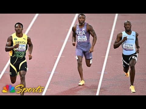 Levell scorches 200m semi, Tebogo joins him in star-studded World Championships final | NBC Sports