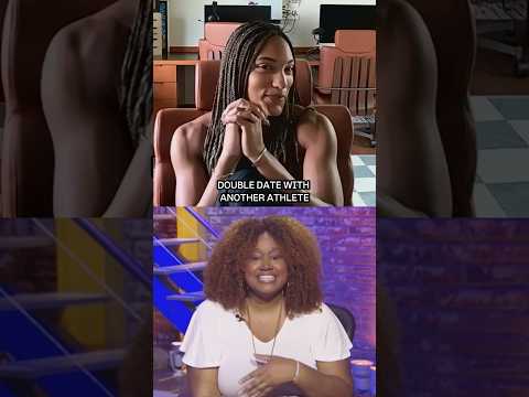 Tara Davis-Woodhall's ideal double date? Russ and Ciara 👀