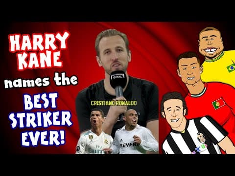 HARRY KANE picks the BEST STRIKER EVER! Footballers React😂