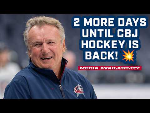 Only 2 MORE DAYS Until Blue Jackets Hockey is Back! 💥 | Blue Jackets Media Availability