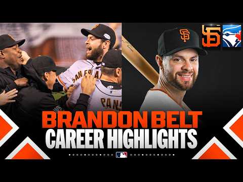 Brandon Belt's MLB career highlights (2x World Series champion with the Giants) 🦒 | MLB Highlights