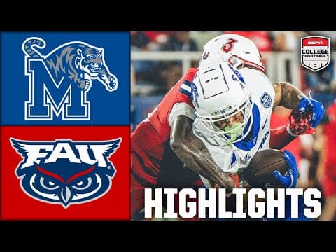 Memphis Tigers vs. Florida Atlantic Owls | Full Game Highlights | ESPN College Football