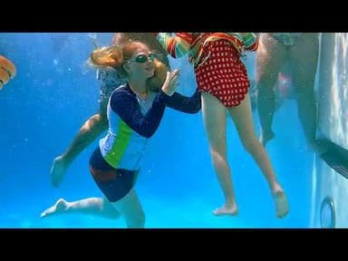 Exploring Jack Carter Pool Underwater and Climbing Walls