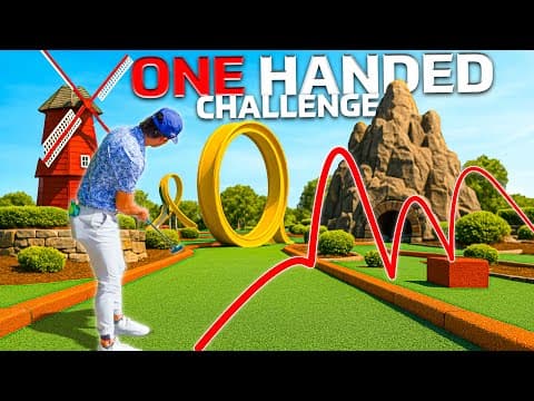 Mini Golf BUT You Can Only Use One Hand