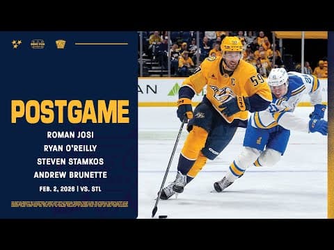 Josi, O’Reilly, Stamkos, Brunette - Postgame: Feb. 2, 2026