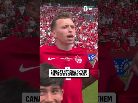 Canada’s national anthem is played in Toronto for the first time at a FIFA World Cup 🇨🇦