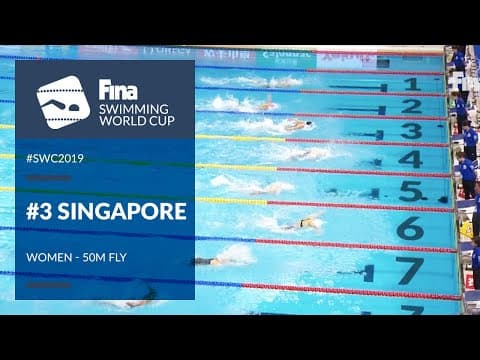 Women's 50m Butterfly | Day 2 Singapore #SWC19 | FINA Swimming World Cup 2019