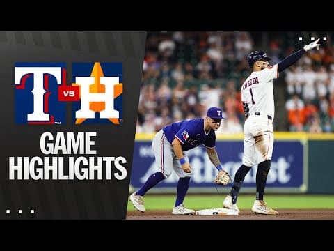 Rangers vs. Astros Game Highlights (9/16/25) | MLB Highlights