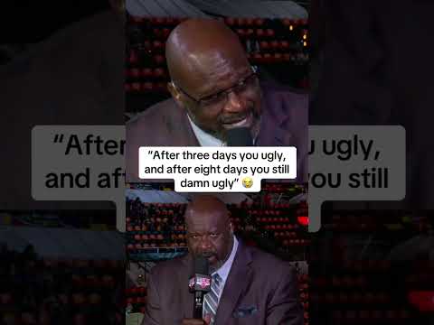 Shaq was just trying to show his game face 😂