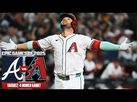 FULL GAME: Eugenio Suárez hits 4 home runs - 19th player in MLB history! (Braves vs. Diamondbacks)
