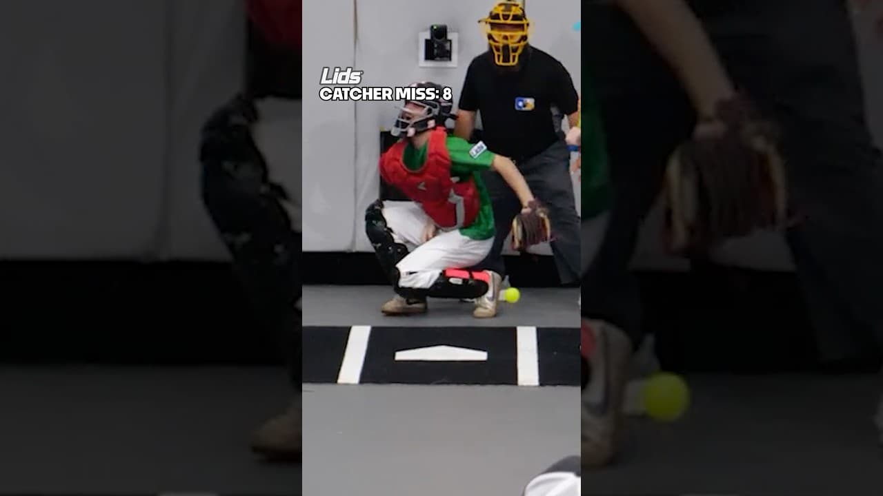 Catcher having a tough time