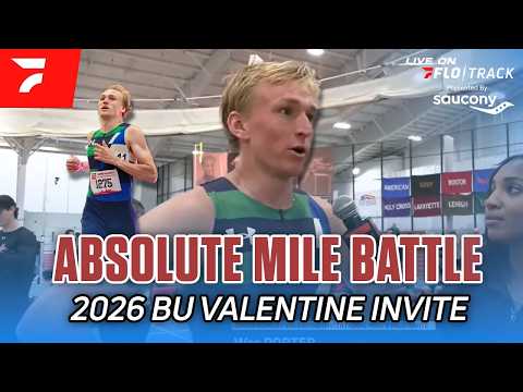 Absolute BATTLE at BU Valentine’s Mile — Wes Porter 3:50.37 Leads Insane Depth