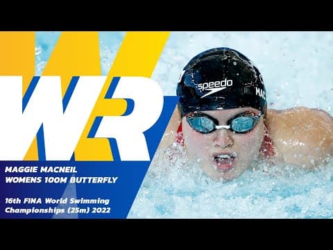 🚨 INCREDIBLE New World Record! Women’s 100m Butterfly | FINA 2022