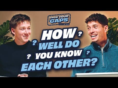 Sebastian Berhalter and Tate Johnson put to the test 👀 | Know Your 'Caps Presented by TELUS🎙️