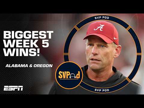 CFB Week 5 REACTION: Alabama and Oregon PREVAIL on the Road 😤 OSU & Ole Miss IMPRESS  👀 | SVPod