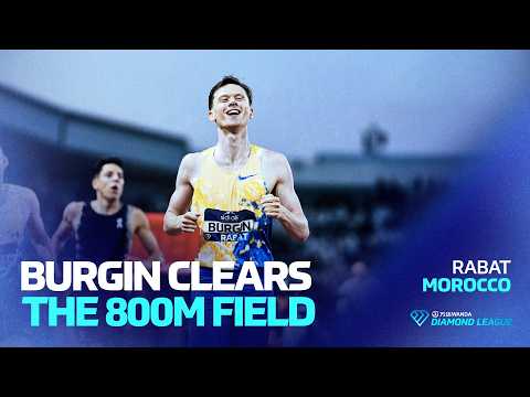 Max Burgin clears the 800m field in Rabat | Wanda Diamond League