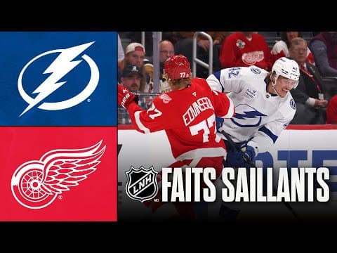 Lightning v Red Wings 17/10/25 | Faits saillants