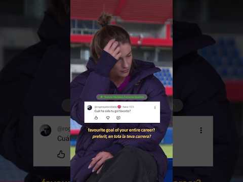 Members asked… Alexia answered 💬 👀 #shorts #fcbarcelona #alexiaputellas