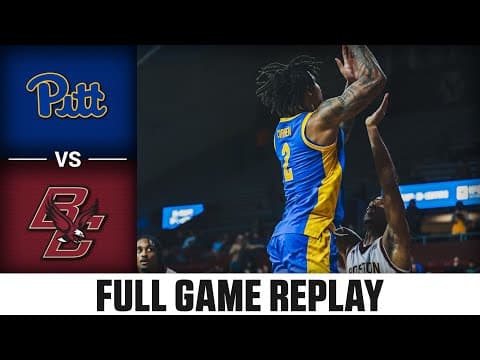 Pitt vs. Boston College Full Game Replay | 2025-26 ACC Men's Basketball