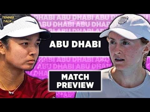 Eala vs Sasnovich | WTA Abu Dhabi 2026 | Tennis Talk Preview