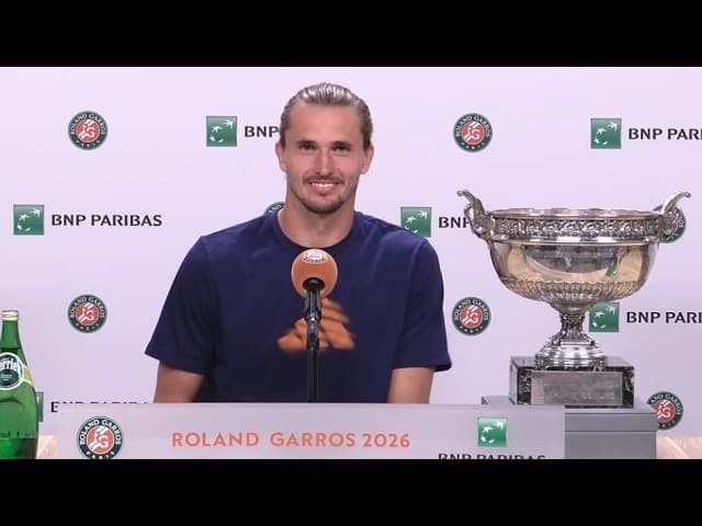 Roland-Garros 2026 - Alexander Zverev sein erster Grand Slam: „Ich bin schon ein bisschen betrunken"