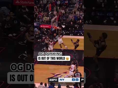 ordered some OG dunks to go along breakfast 🍴 #nba #nyknicks #oganunoby #dunk