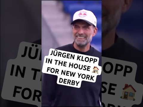 Jürgen Klopp in the house for the Hudson River Derby👀🏠