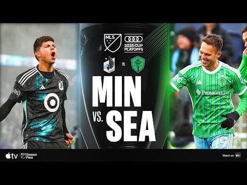 Minnesota United vs. Seattle Sounders FC | INSANE 10-MAN COMEBACK! | 2025 Audi MLS Cup Playoffs