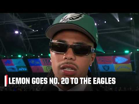Makai Lemon on going No. 20 to the Eagles: THEY GETTING A DAWG! 🦅 | 2026 NFL Draft