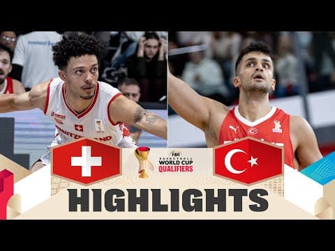 Switzerland 🇨🇭 v Türkiye 🇹🇷 | Highlights | FIBA Basketball World Cup 2027 European Qualifiers